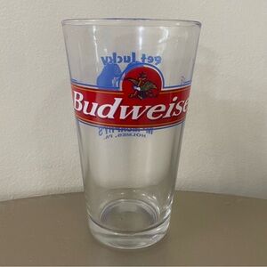 Vintage Budweiser Beer Glasses Green Eagle